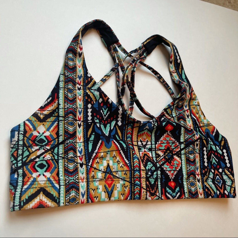 Mossimo Supply + Co multi colored Aztec sports bra - Picture 1 of 11
